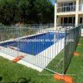 Temporary swimming pool fence